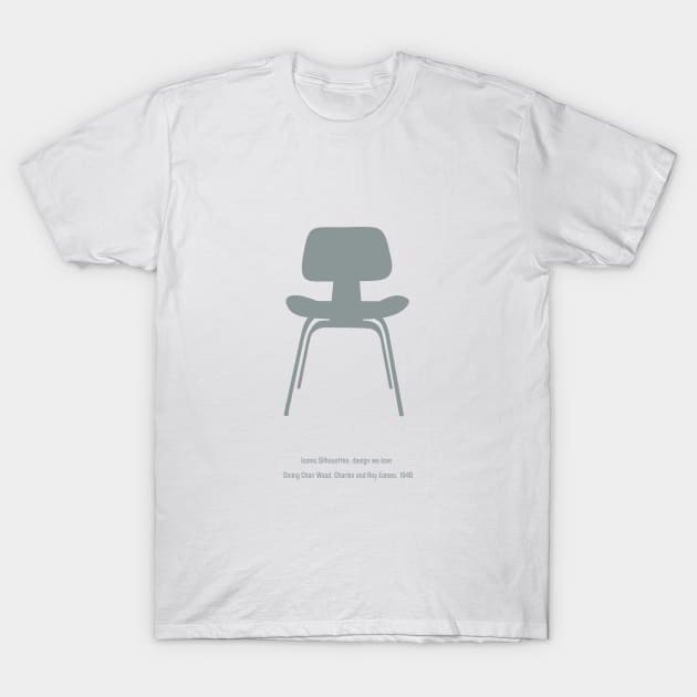 Dining Chair Wood, Charles and Ray Eames, 1946 T-Shirt by Dez53